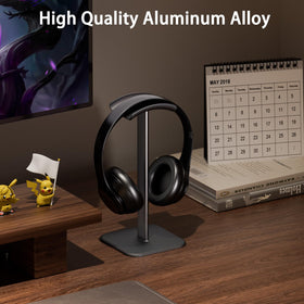 Ahonnpely stand base with anti-slip silicone pad provides stable desk placement.