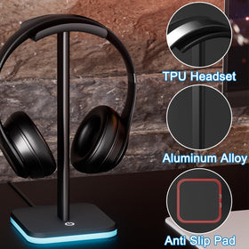 Ahonnpely easy-install headphone stand requires no tools for setup