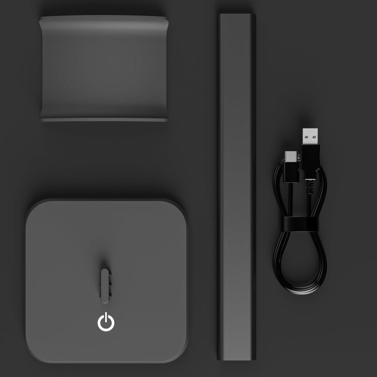 Ahonnpely minimalist desk stand helps declutter and simplify your space