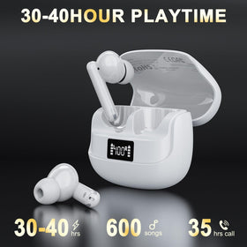 AHORALA earphones LED-charging-display shows battery status at a glance