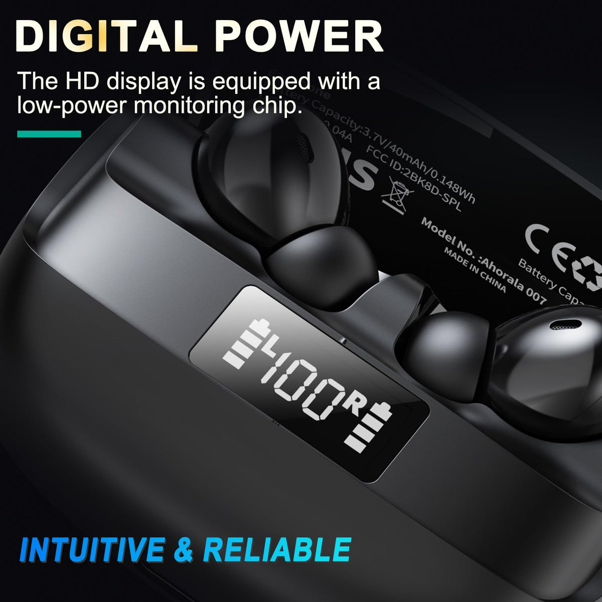 AHORALA earbuds mic call clarity for clearer conversations.