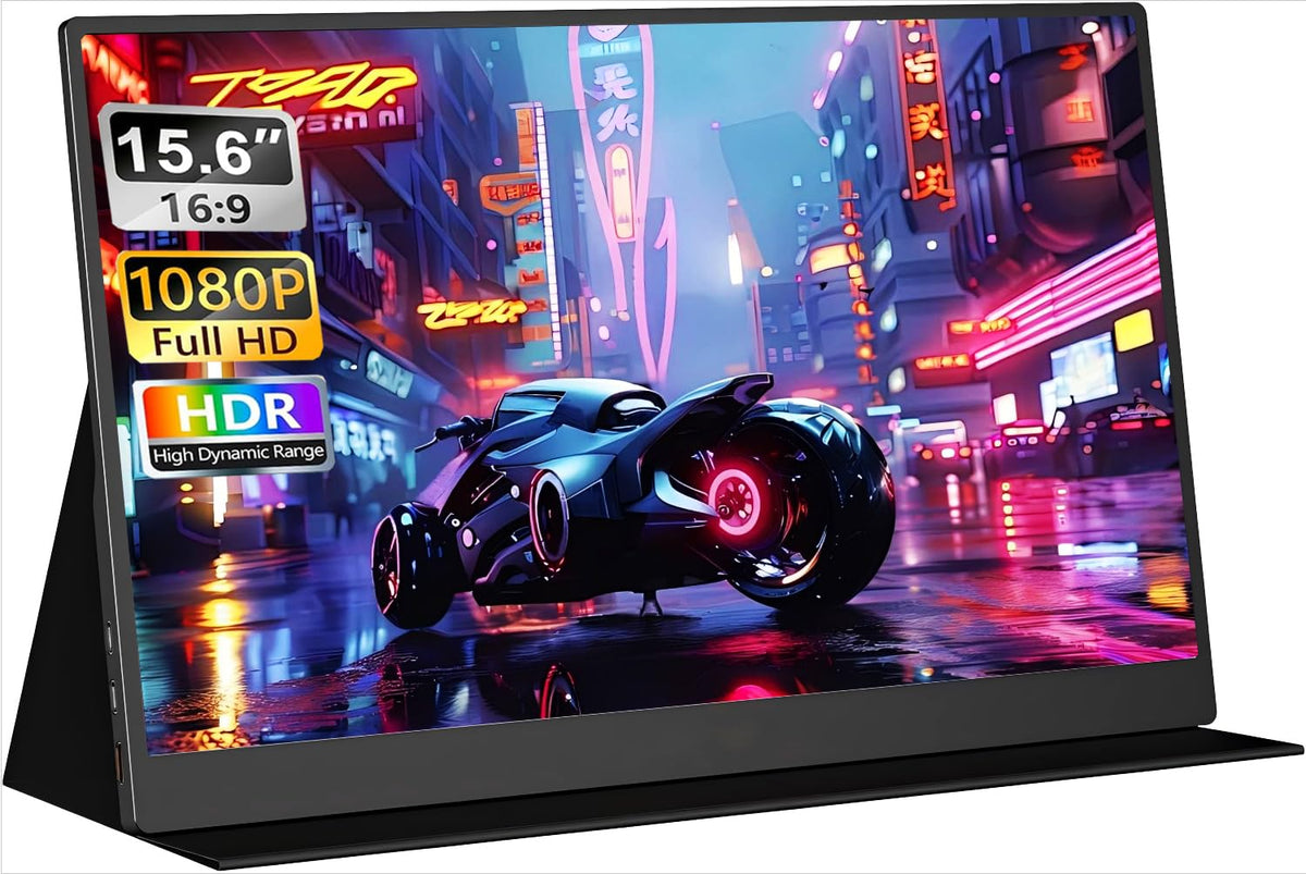 AHXJKA front view showing crisp 15.6 inch FHD display for clearer work