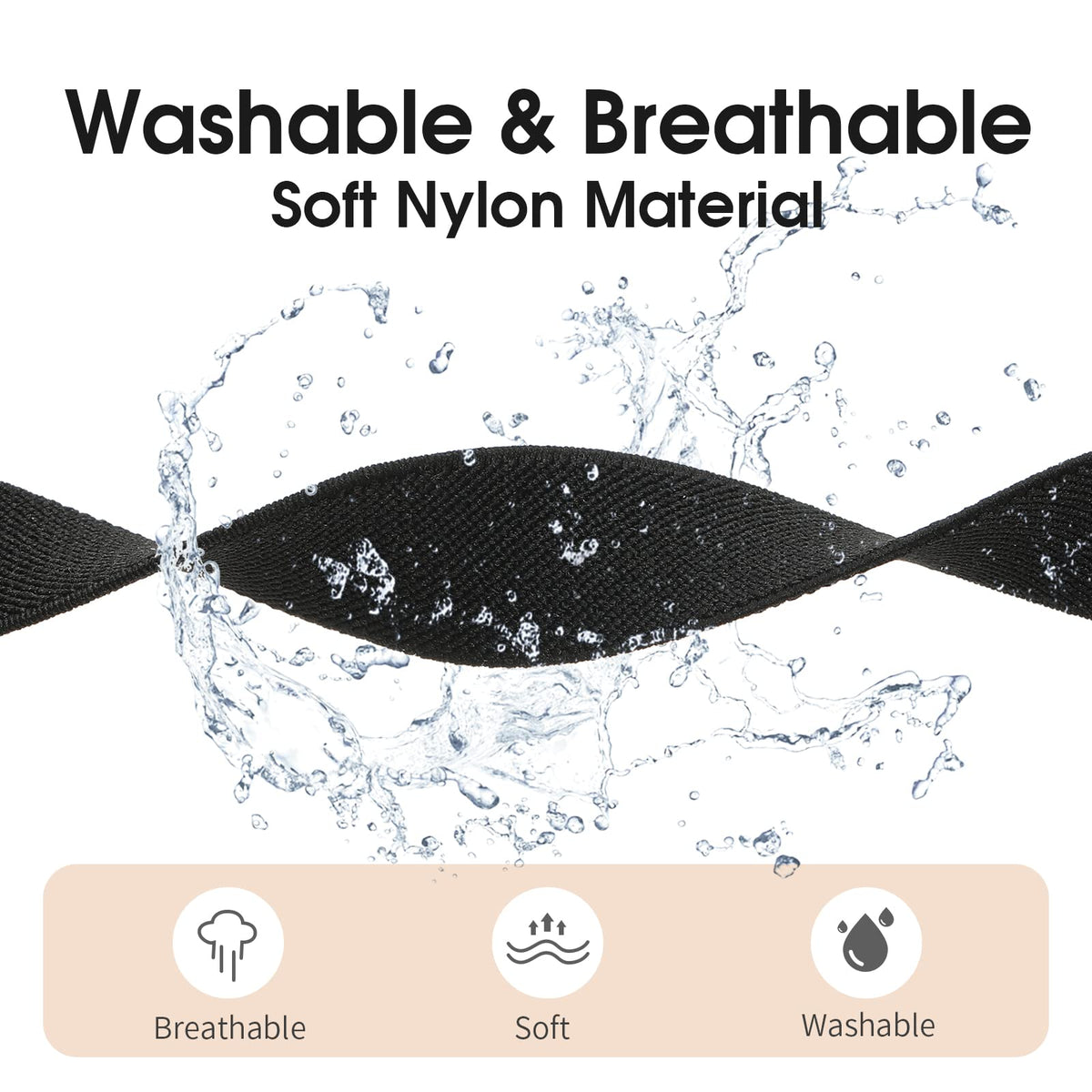 AHXLL close-up of woven nylon texture highlighting breathable comfort
