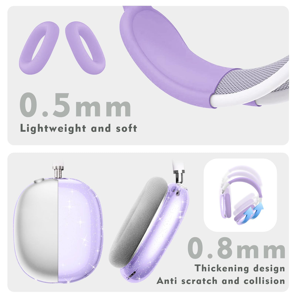 Aiaabq AirPods Max case offers 360° protection against scratches.