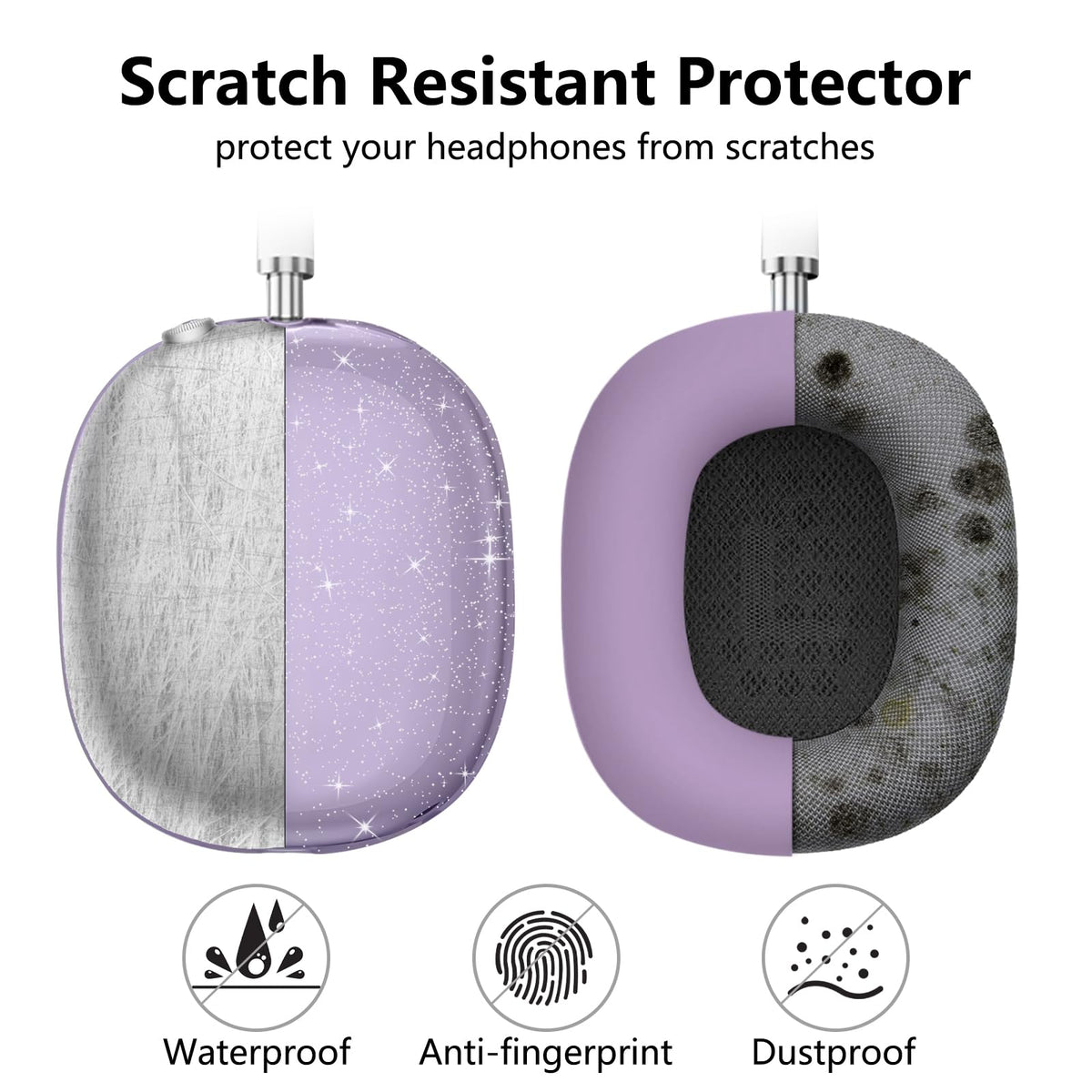 Aiaabq AirPods Max case cover dustproof design shields against fingerprints and scuffs