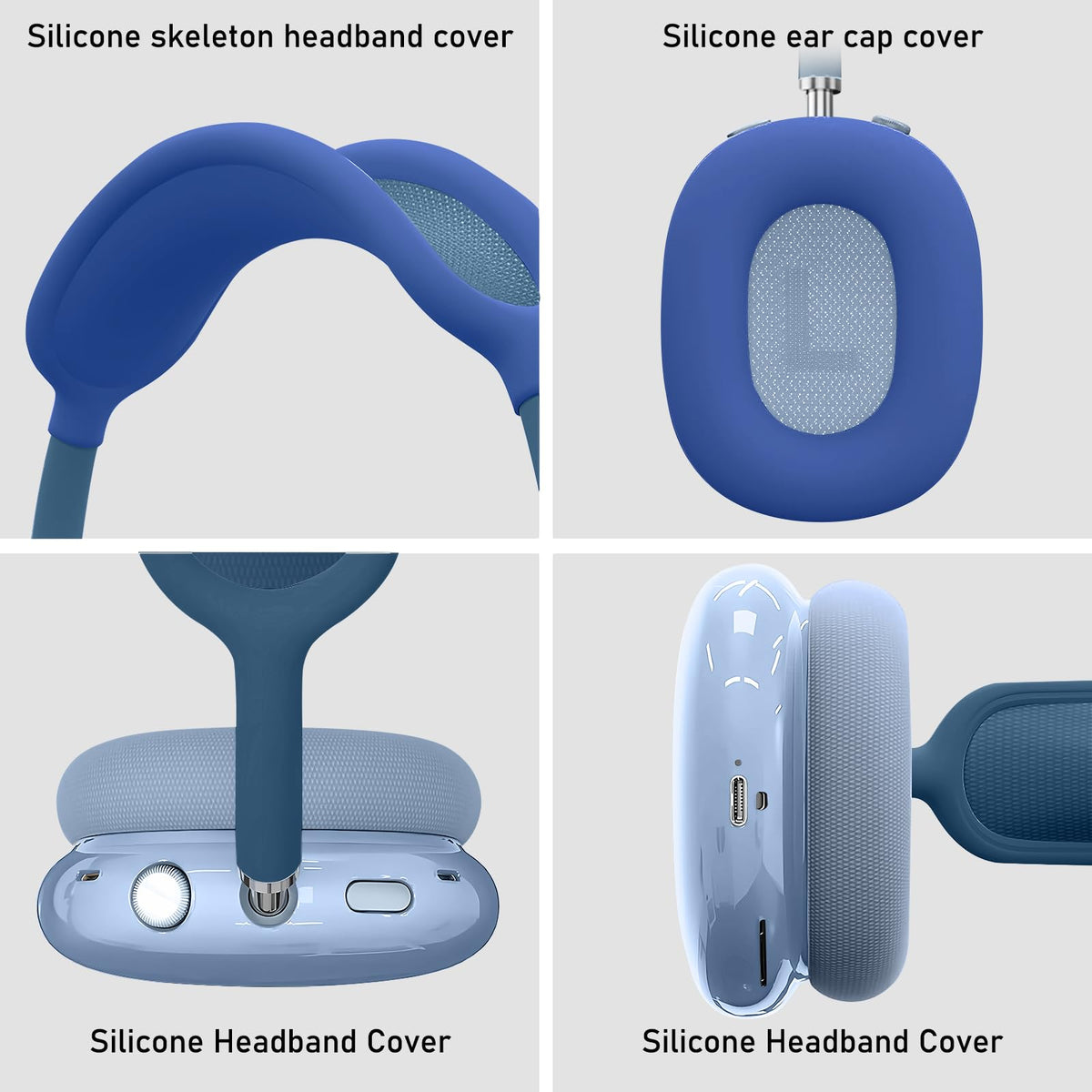 Aiaabq AirPods Max case cover edge cutouts are precise for uninterrupted use.