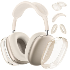 Aiaabq AirPods Max case cover front view with clear TPU protection