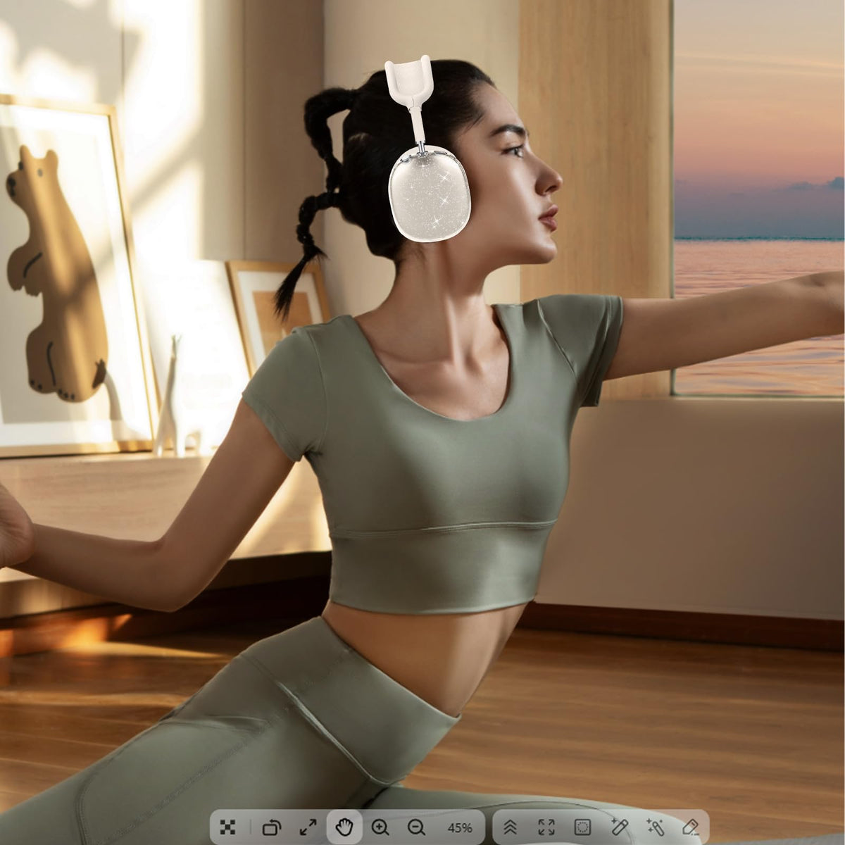 Aiaabq AirPods Max case cover in-hand, slim profile and grip