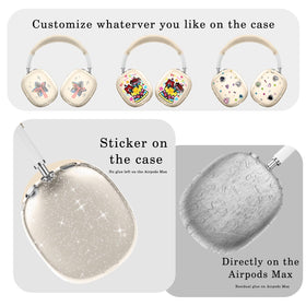 Aiaabq AirPods Max case cover installation view showing snap-on ease
