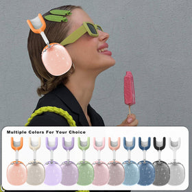 Aiaabq AirPods Max case silicone detail close-up highlighting anti-fingerprint surface