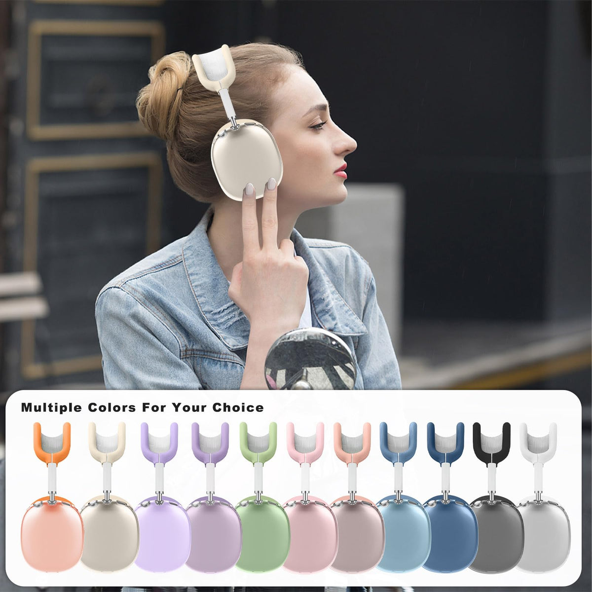 Aiaabq AirPods Max case cover preserves sleep mode and access.