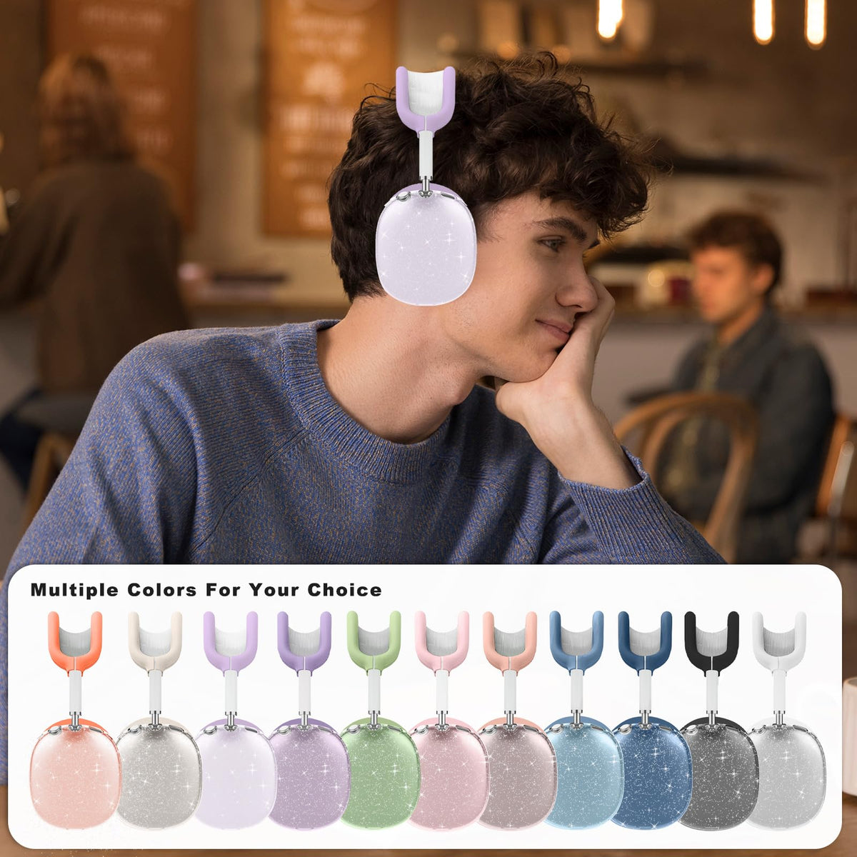 Aiaabq AirPods Max case features aligned cutouts for full access.