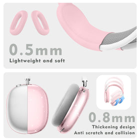 Aiaabq AirPods Max ear cups cover in silicone guards against scratches.