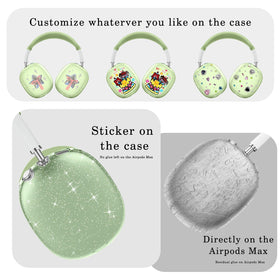 Aiaabq AirPods Max headband cover closeup illustrates 360 degree protection and durability