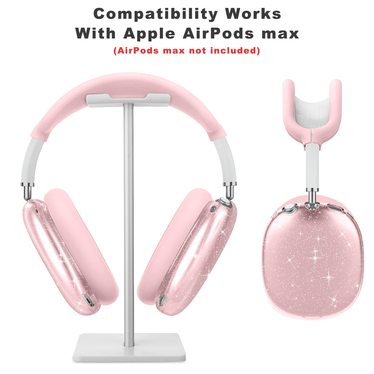 Aiaabq AirPods Max headband cover with soft-touch silicone for comfort.