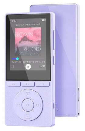 Aiandcc front view showing purple player and screen, clear controls for quick access