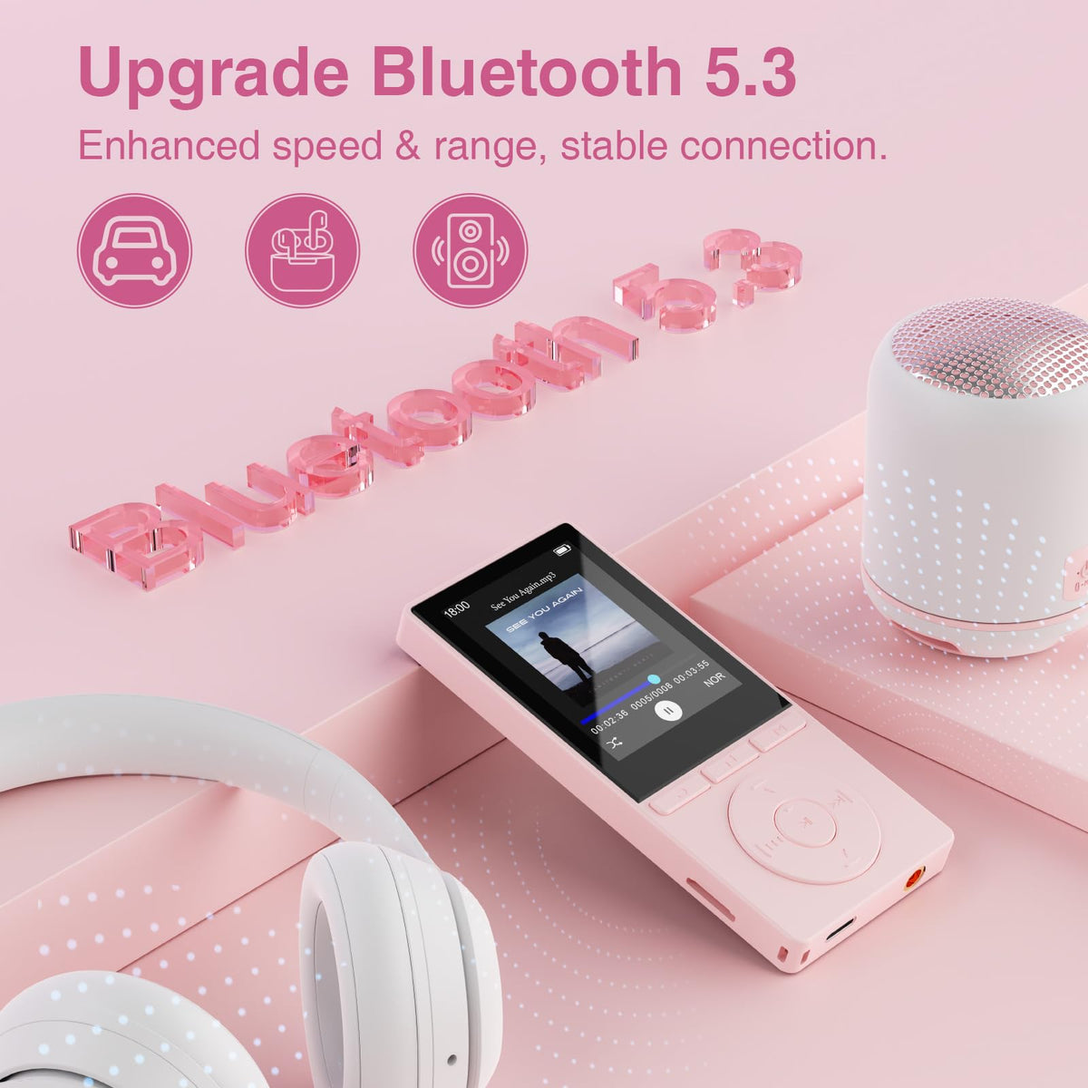 Aiandcc in use running earphones showing Bluetooth convenience and fitness use