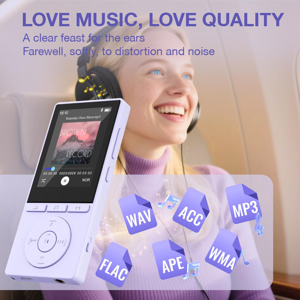 Aiandcc with included earphones and Type‑C port, ready out-of-box listening