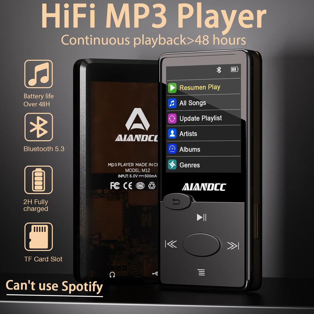 Aiandcc screen and buttons closeup showing easy controls for fast navigation