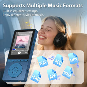 Aiandcc next to earphones shows scale and convenient pocketable size