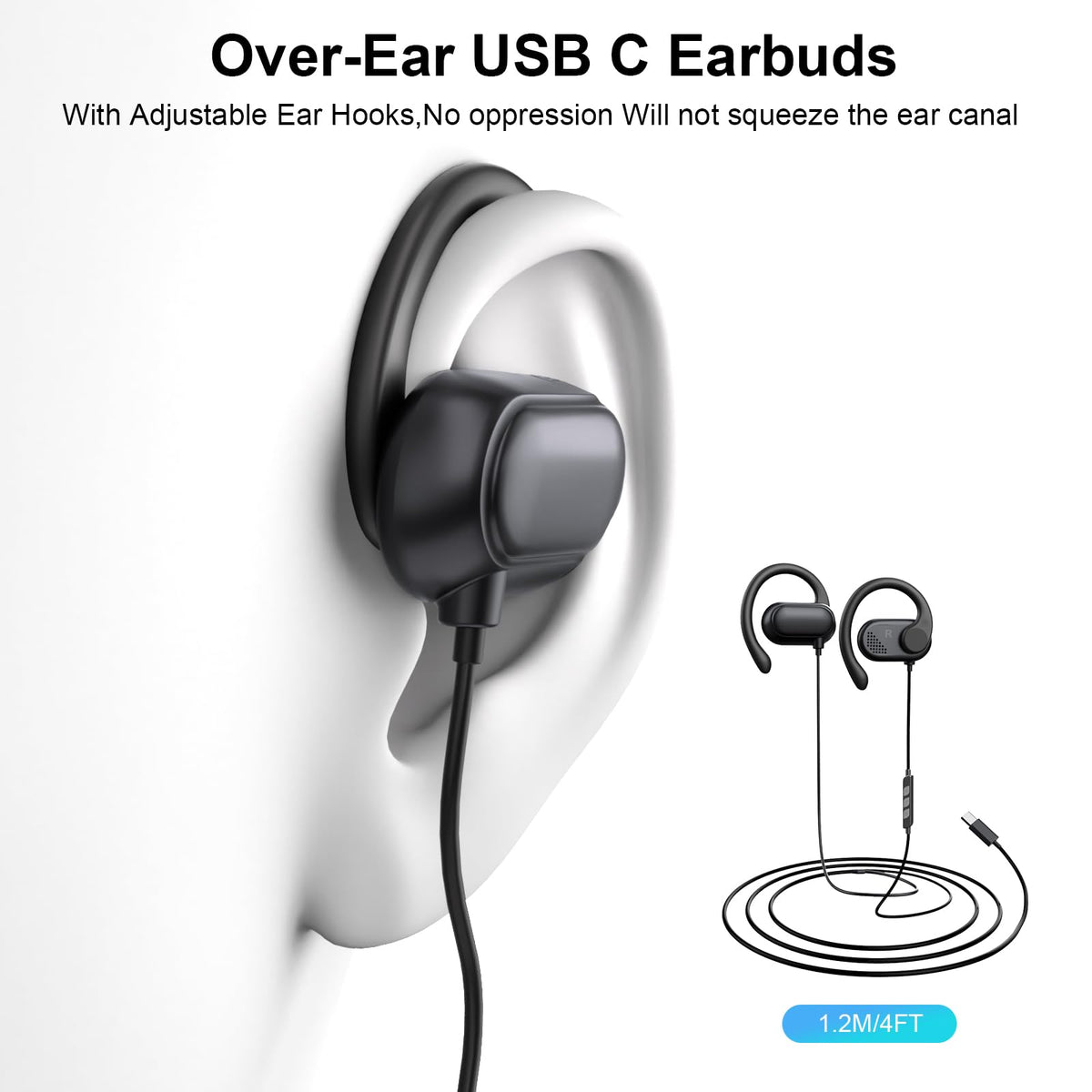 AIAUXAI open-ear design keeps you aware of surroundings while listening.