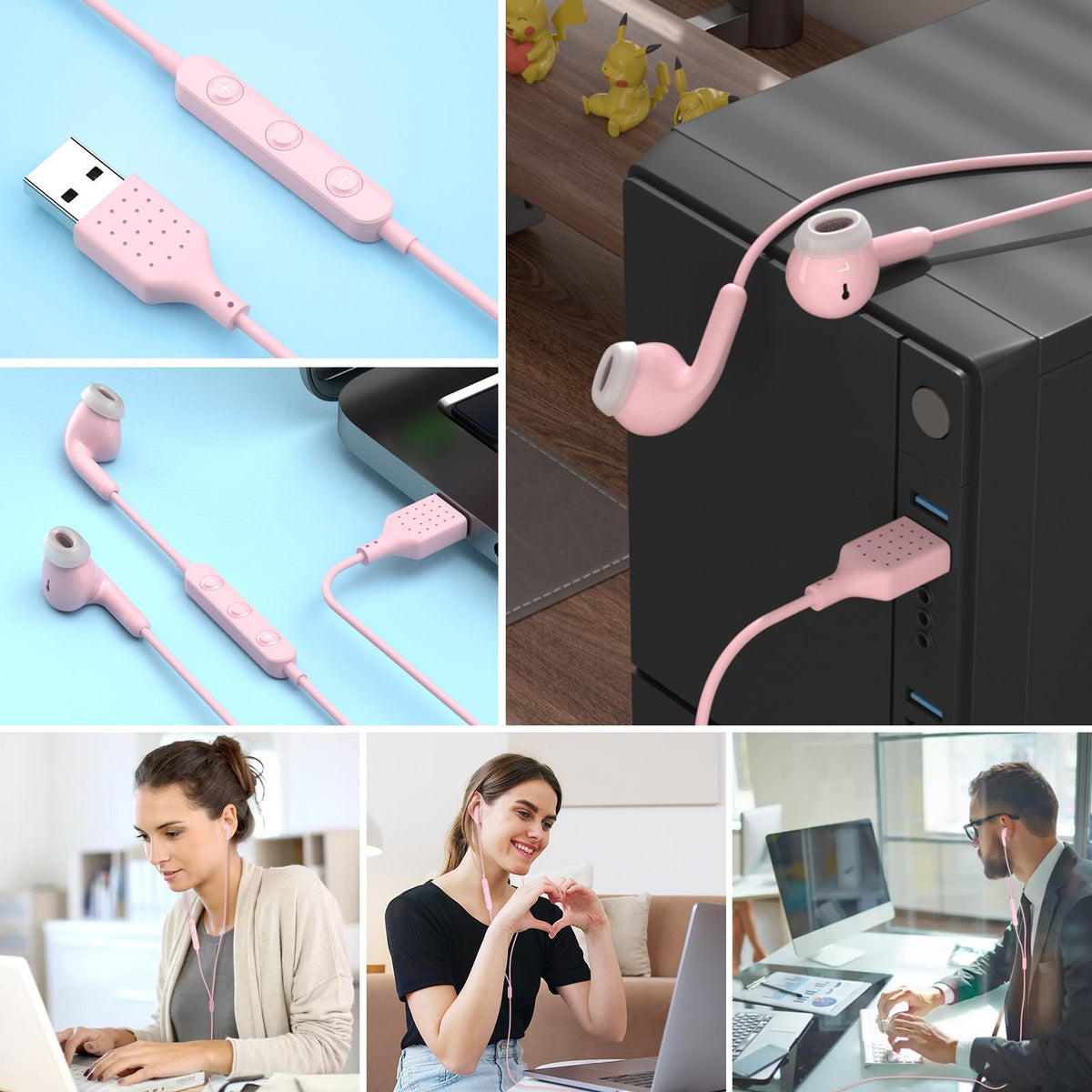 AIAUXAI compatible with Windows and macOS pink plug-and-play.