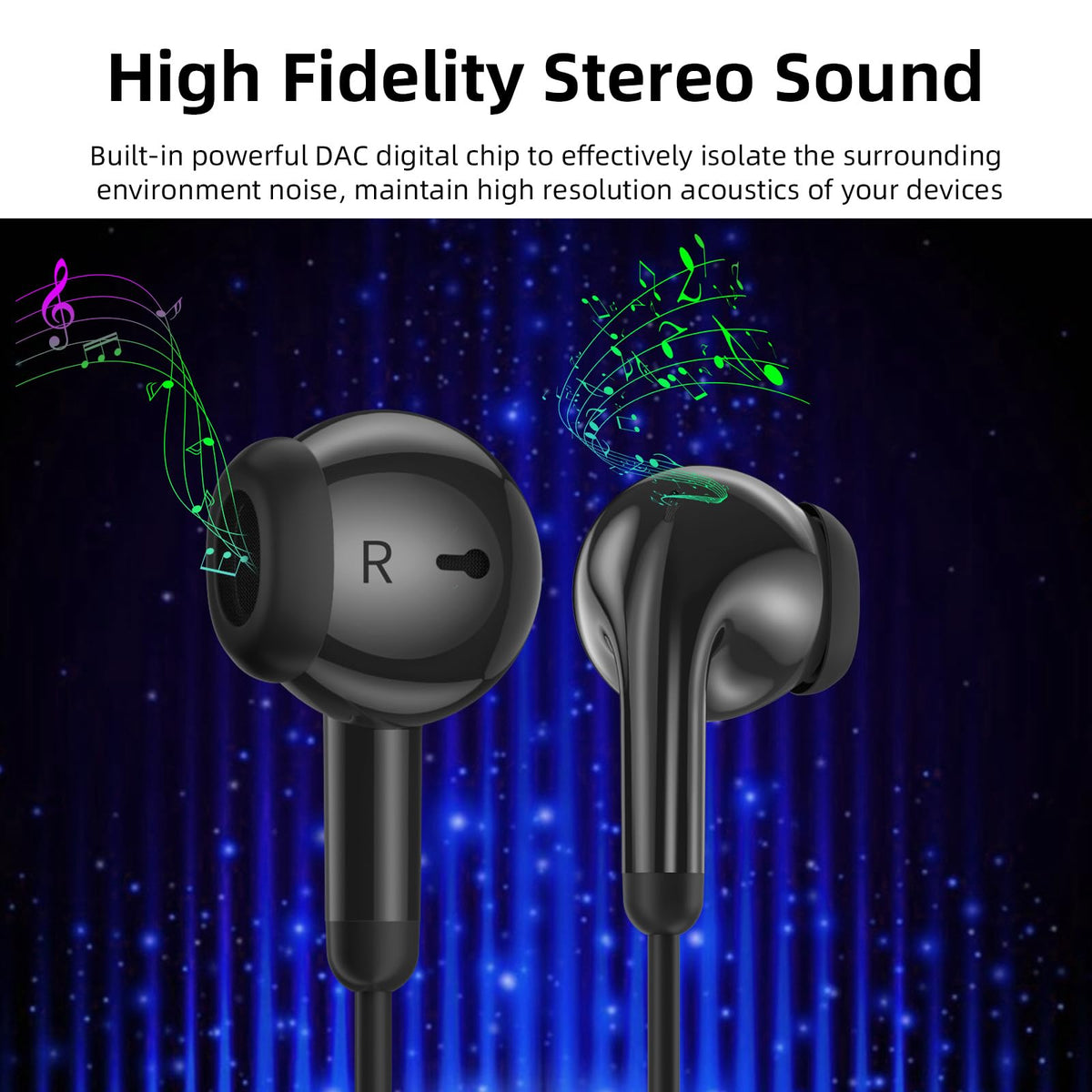 AIAUXAI earbuds used by commuter showing reliable wired convenience