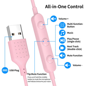 AIAUXAI compact lightweight design pink for long sessions.