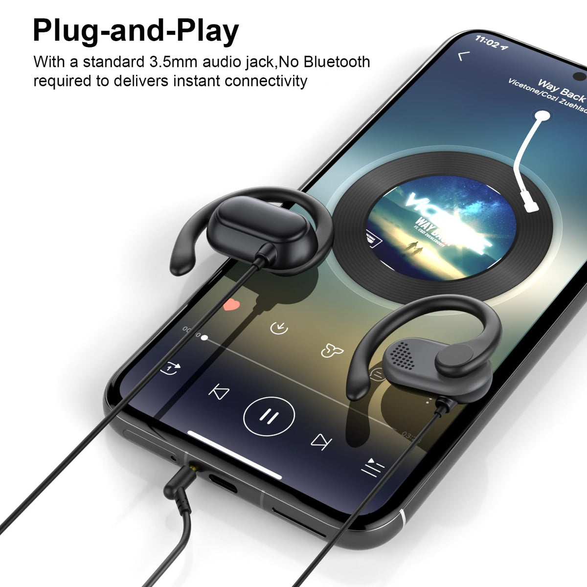 AIAUXAI compact storage case for accessories and earphones.