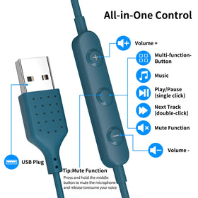 AIAUXAI headset ideal for office calls and conference meetings.