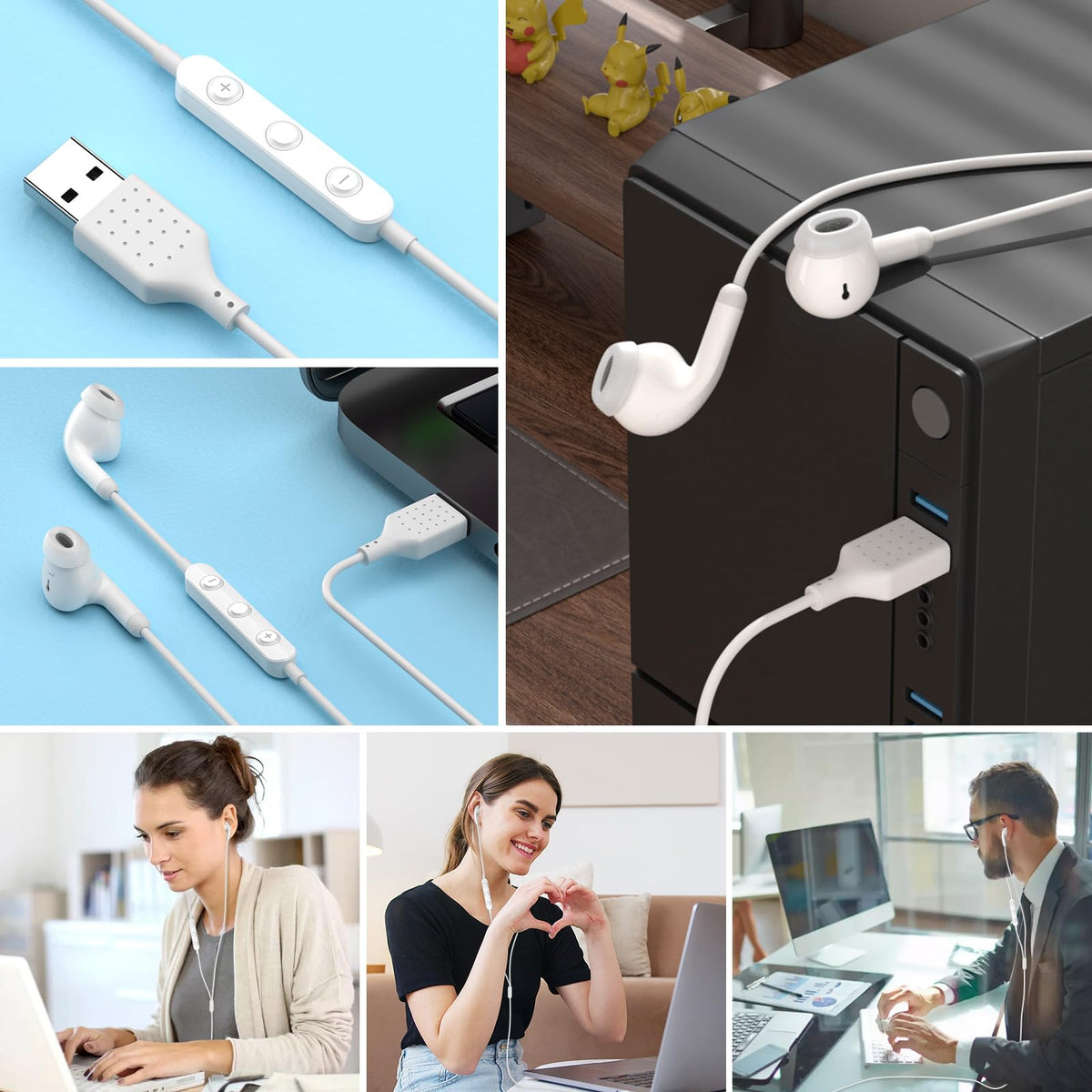 AIAUXAI works with Dell, HP, Surface and other USB-A devices