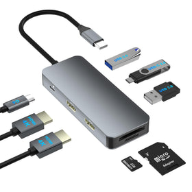 Aibilangose docking station enables dual monitor setup for Dell laptops, boosting productivity.