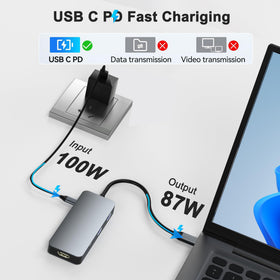 Aibilangose powering laptop with 100W PD port for continuous charging