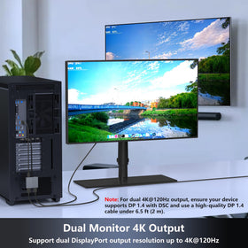 Aibilangose MST/SST mode support for flexible dual-display setups