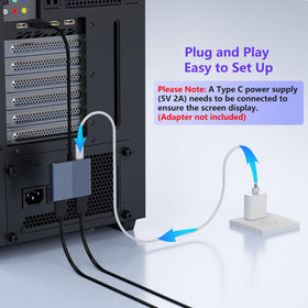 Aibilangose DP to HDMI cable pair ready for reliable signals