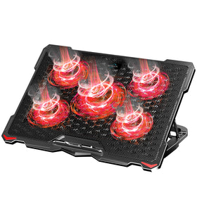 AICHESON front view of red cooling pad showing overall design and benefit of broad airflow