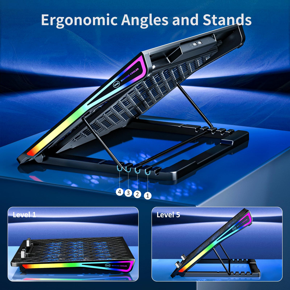 AICHESON in-use on a gaming desk with laptop, enhances gaming performance