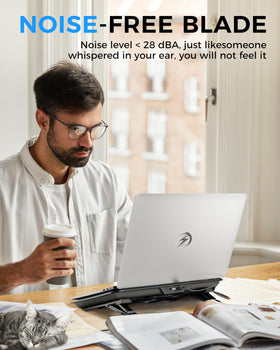 Aicheson cooling pad features dual USB ports for extra connectivity