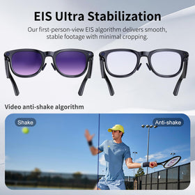 Aichiken AI Smart Glasses interchangeable lenses provide sun and indoor comfort.