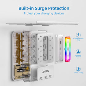 AICODE next to smartphone to show shelf scale and convenient charging surface