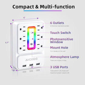 AICODE USB charging ports ready for simultaneous device power