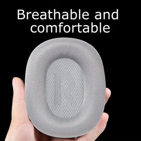 AICORE durable materials closeup on AirPods Max pads.