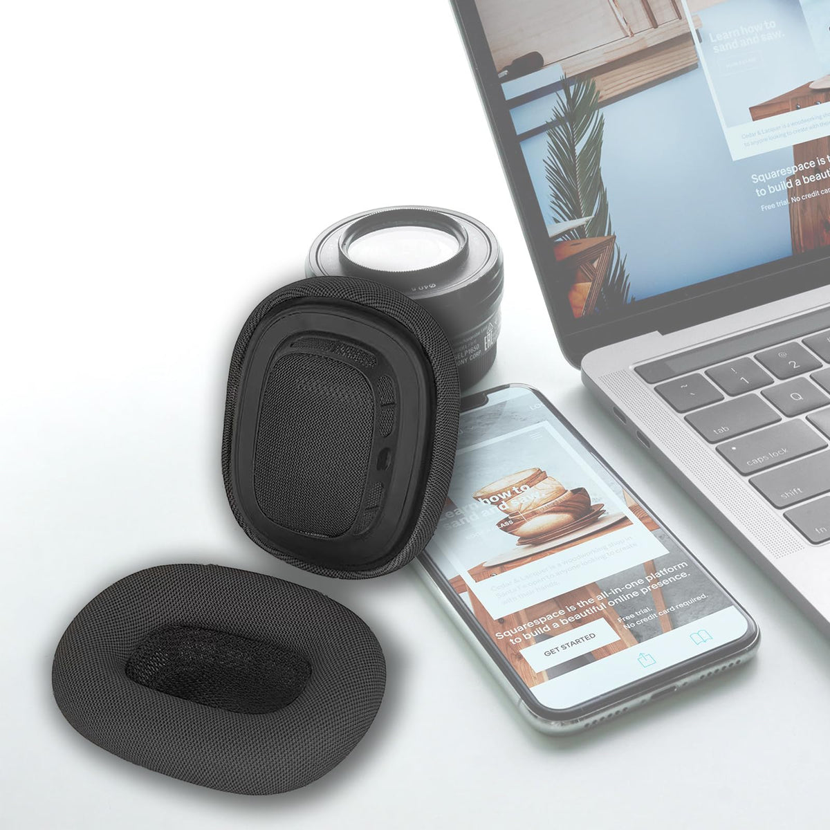 AICORE space gray AirPods Max cushions match aesthetics