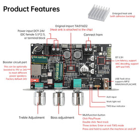 Aideepen ZK-1001U boost switch and terminal block for voltage selection