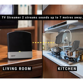 AIERTING Resound TV Streamer 2 pairing button enabling quick setup.