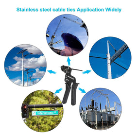 Aigreat 200-piece cable tie kit ready for immediate use