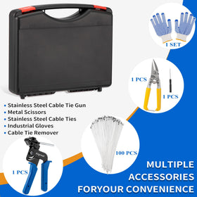 Aigreat supplied plastic case keeps tools organized on site.