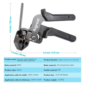 Aigreat tensioning and cutting tool delivering clean, controlled cuts