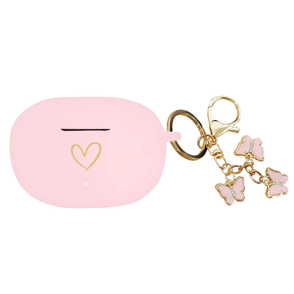 AIIEKZ front view pink case showing protective fit and pretty look