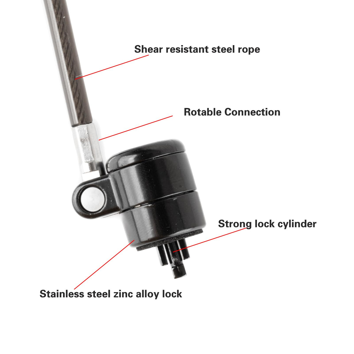Aijmguo compatible 3x7mm lock hole shown on popular laptops